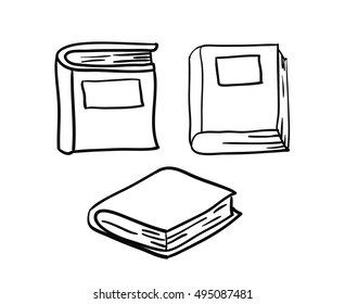 Close book and literature design