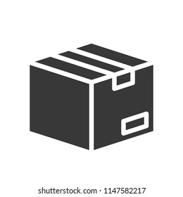 close box, shipping and delivery concept set, glyph icon