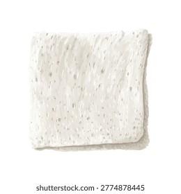 Close up bread slice with porous crumb and soft pale texture