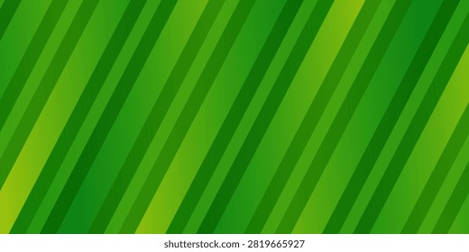 Close up of bright green leaf with diagonal stripes texture