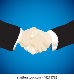 close up of businessmen shaking hands