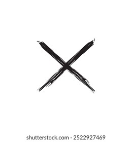 Close button icon on white background