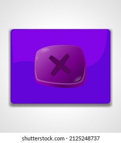 Close button icon premium vector. Suitable for website design and etc.