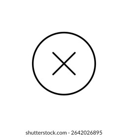 close, cancel, decline button icon