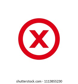Close or cancel icon for web and mobile