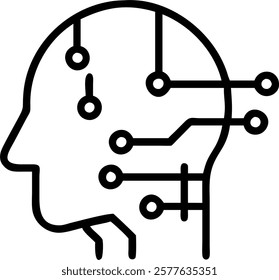 Close up of circuit board forming the shape of a headset with copy space concept as A macro photograph of a circuit board designed in the shape of a customer support headset symbol