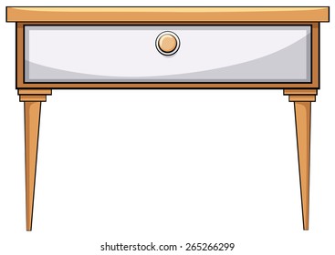 Cerrar la mesa clásica de madera