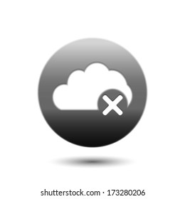Close, cloud, wrong icon