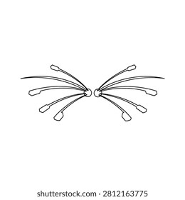 Close up of coat hanger prongs