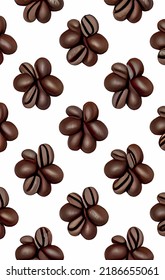 Close up coffee beans background