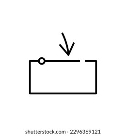 Close container sign icon isolated on white background. Graphical symbol modern, simple, vector, icon for website design, mobile app, ui. Vector Illustration