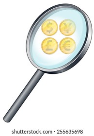  close up currency rates