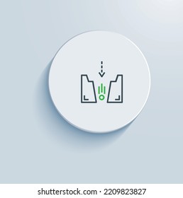 Close Customer Service Gaps icon vector design