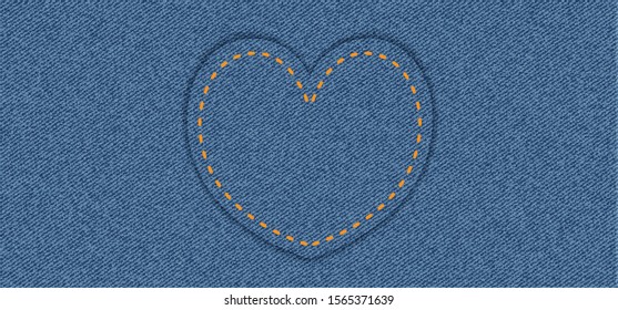 Close up Denim jeans texture Vector clothing background Closeup details line pattern Empty jacket canvas grunge linen fabric woven banner detail Western country love Casual blue dreass day clothes