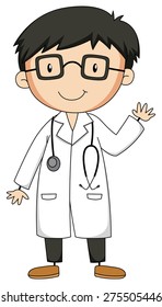 Close up doctor with stethoscope 