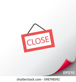 Close door sign