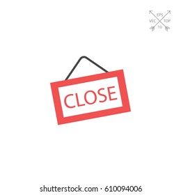 Close door sign