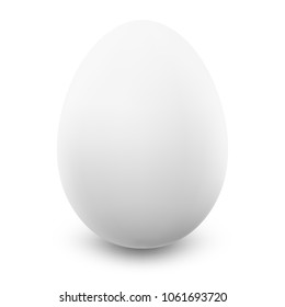 Close up of egg white isolated on light background. EPS 10 vector file
