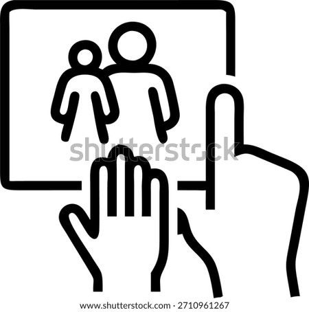 Close up of an elderly womans hand touching a holographic projection of a family photo. concept as A macro image captures the wrinkled hand of an elderly woman reaching out to touch a holographic family photograph. The camera emphasizes the textures of her skin against the futuristic light symbolizing nostalgia loneliness and the bridging of past and future. in Photo Stock Concept , copy space for advertisement or banner with Photo Realistic as high Quality Detail --ar 7:2