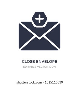 close envelope icon on white background. Simple element illustration from Web concept. close envelope icon symbol design.