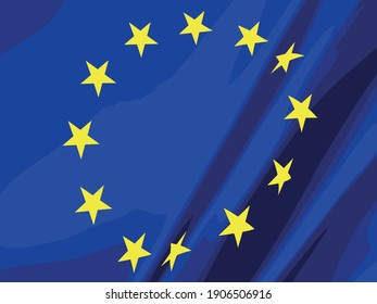 Close up European union flag