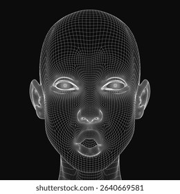 A close up of a face with a mouth open. The eyes are closed and the nose is visible. Scene is one of surprise or shock