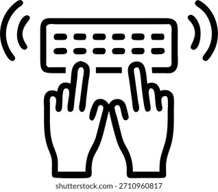 Primer plano de los dedos escribiendo en el concepto de teclado proyectado como Una foto macro captura los dedos escribiendo en un teclado holográfico proyectado en un escritorio en una oficina en el hogar. La cámara enfatiza la tecnología avanzada y la integración perfecta que simboliza la felicidad y la eficacia en el trabajo remoto. en Photo Stock Concept, espacio de copia para publicidad o Anuncio con Photo Realistic como detalle de alta calidad --ar 7:2 --tile