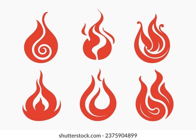 a close up of a fire icon set on a white background