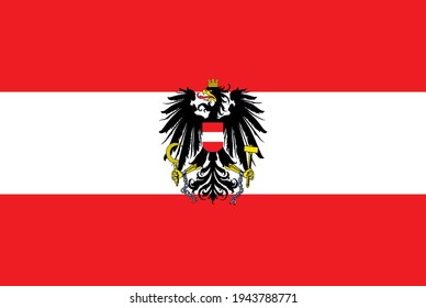 close up flag of Austria