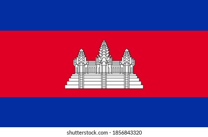 bandera de cierre de Camboya