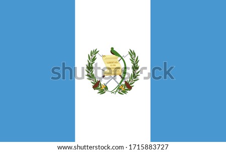 close up flag of Guatemala