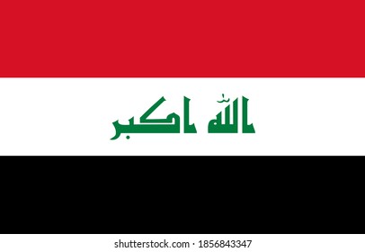close up flag of Iraq
