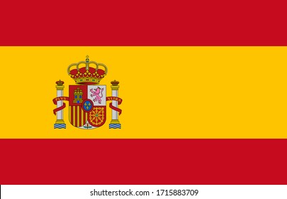 Close Up Flag Of Spain