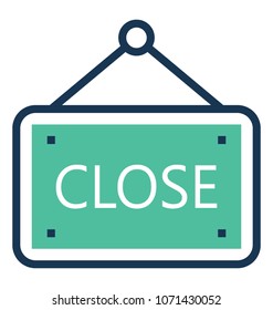 
Close Flat and Line Icon 
