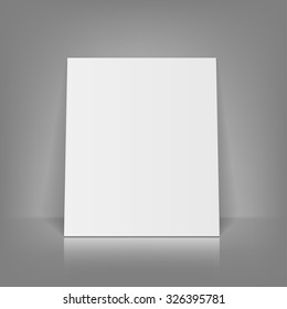 close up of a folded card on gray background with clipping path