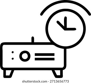 Primer plano del reloj futurista que proyecta el tiempo en el concepto de la pared como una foto macro captura un reloj futurista elegante que proyecta el tiempo en la pared de la sala de estar. La cámara se centra en la proyección y el dispositivo que destaca la mezcla de estilo y tecnología avanzada en un ambiente acogedor. en Photo Stock Concept, espacio de copia para publicidad o Anuncio con Photo Realistic como detalle de alta calidad --ar 7:2