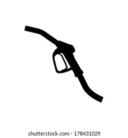 close up of a gas station - vector icon
