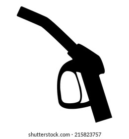 close up of a gas station - vector icon