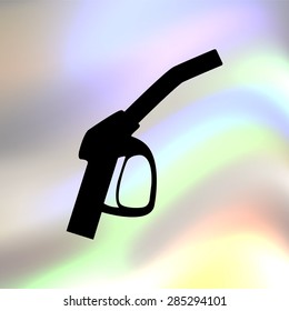close up of a gas station vector icon