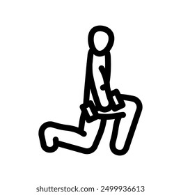 close grip bench press fitness arm line icon vector. close grip bench press fitness arm sign. isolated contour symbol black illustration