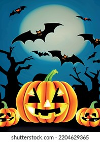 close up halloween background with pumpkins