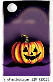 Close up halloween background with pumpkins