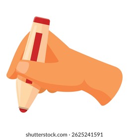Close up of hand gripping pen, poised to write or draw, symbolizing creativity, communication, and education