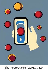 close up hand holding smartphone