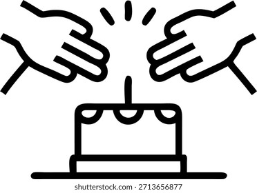 Close up of hands cutting a cake in the office concept as A macro shot of hands cutting a celebratory cake in the office capturing the moment of joy and recognition in a professional setting. The image offers room for text on business success and milestones. in Photo Stock Concept , copy space for advertisement or banner with Photo Realistic as high Quality Detail --ar 7:2