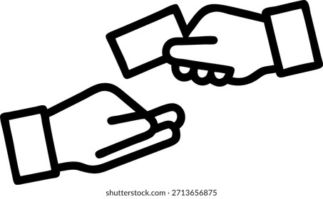 Close up of hands exchanging business cards candid professional interaction with copy space concept as A candid close up of two professionals exchanging business cards during a networking event. The image emphasizes professional connection and collaboration leaving room for advertising content. in Photo Stock Concept , copy space for advertisement or banner with Photo Realistic as high Quality Detail --ar 7:2