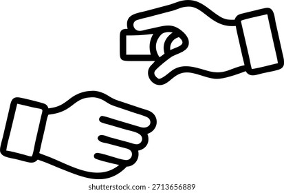 Close up of hands exchanging business cards candid professional interaction with copy space concept as A candid close up of two professionals exchanging business cards during a networking event. The image emphasizes professional connection and collaboration leaving room for advertising content. in Photo Stock Concept , copy space for advertisement or banner with Photo Realistic as high Quality Detail --ar 7:2