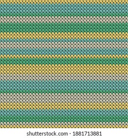 Close up horizontal stripes knitting texture geometric seamless pattern. Fair isle sweater knit tricot  fabric print. Scandinavian style seamless knitted pattern. Handicraft backdrop.
