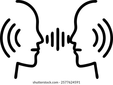 Close up of human voice represented as sound waves merging with digital signals concept as A macro image illustrating human sound waves blending with digital signals on a screen sy