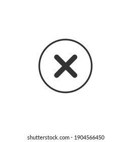 Close icon. Cross symbol modern, simple, vector, icon for website design, mobile app, ui. Vector Illustration